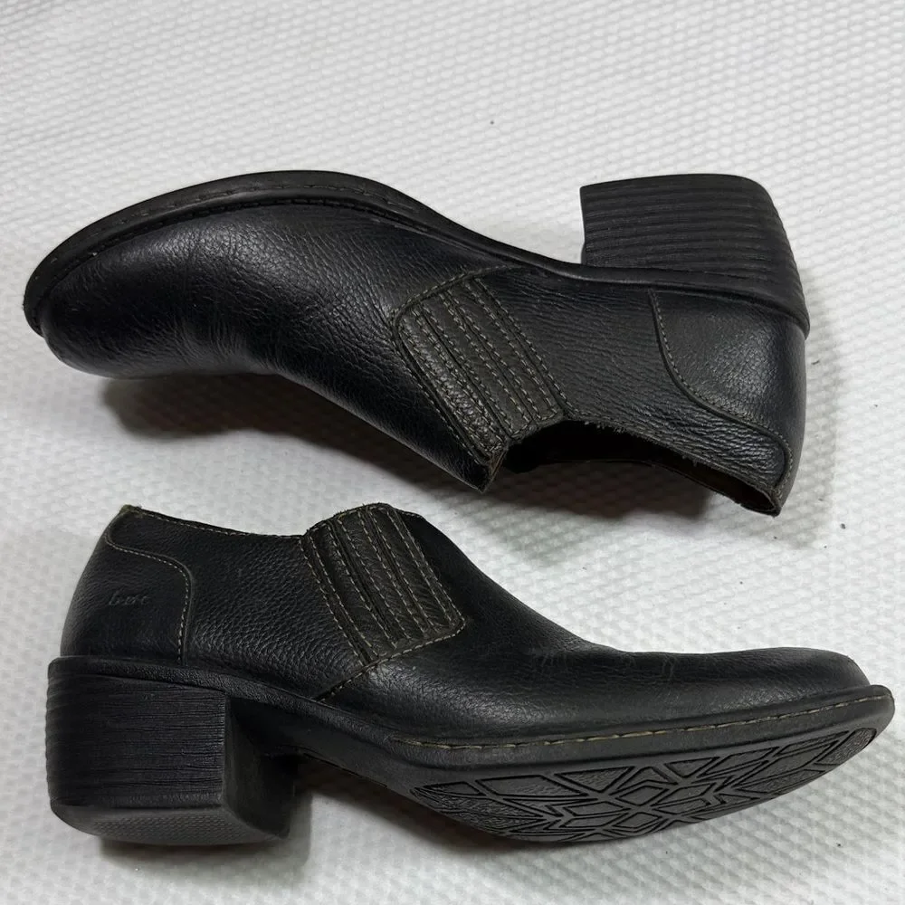 boc Women’s Black Leather Slip-Ons Size 8.5